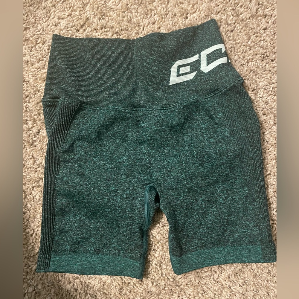 ECHT Arise scrunch shorts- Aqua Green